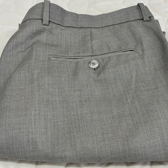 Perry Ellis Gray Dress Pants Mens 38x30 Business Career Casual Flat Front - Picture 1 of 7